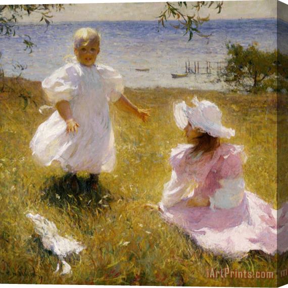 Frank Weston Benson The Sisters Stretched Canvas Print / Canvas Art