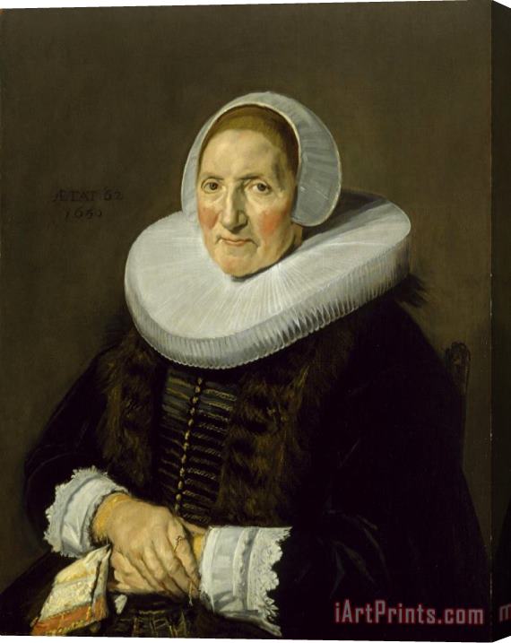 Frans Hals Portrait of an Elderly Woman Stretched Canvas Print / Canvas Art