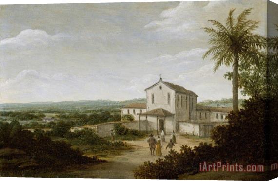Frans Jansz Post Church Building in Brazil Stretched Canvas Print / Canvas Art