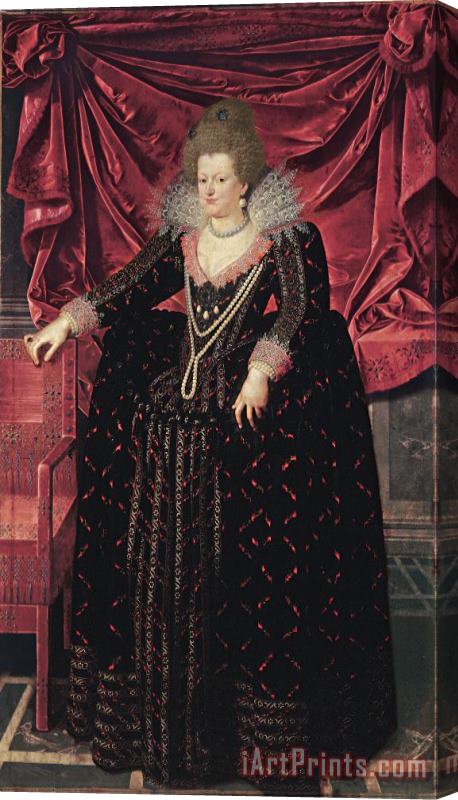Frans Pourbus The Younger Portrait of Maria De' Medici Stretched Canvas Print / Canvas Art