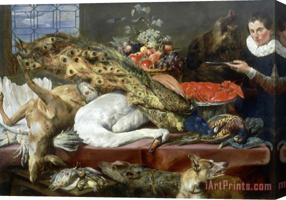 Frans Snyders Larder with a Servant Stretched Canvas Print / Canvas Art