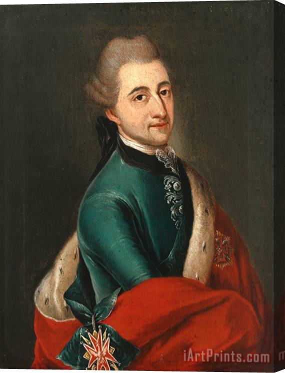 Franz Ignaz Molitor Portrait of King Stanislas Augustus Stretched Canvas Print / Canvas Art