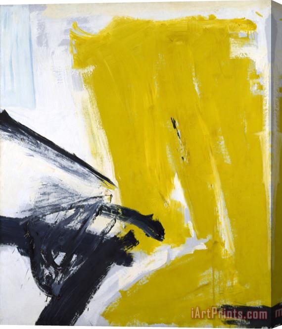 Franz Kline Zinc Yellow Stretched Canvas Print / Canvas Art