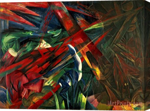 Franz Marc Fate of the Animals Stretched Canvas Print / Canvas Art