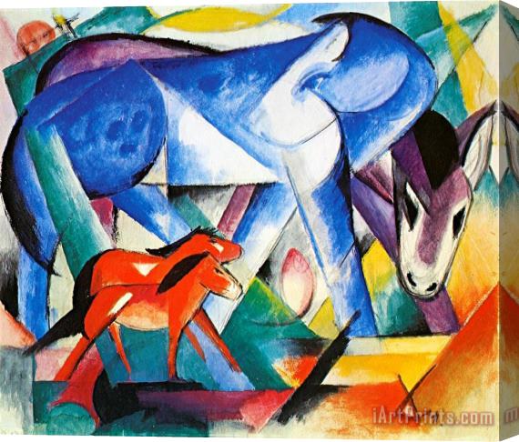 Franz Marc The First Animals Stretched Canvas Print / Canvas Art