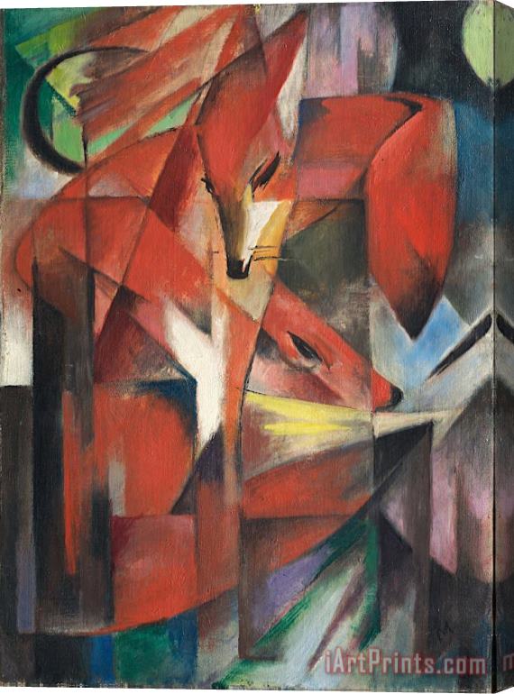 Franz Marc The Foxes Stretched Canvas Print / Canvas Art