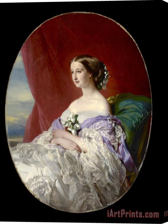 Franz Xaver Winterhalter Empress Eugenie Stretched Canvas Painting / Canvas Art