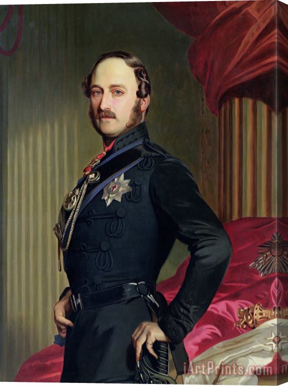 Franz Xavier Portrait of Prince Albert Stretched Canvas Print / Canvas Art