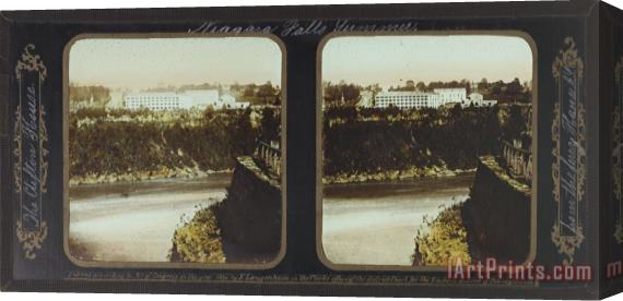 Frederic And William Langenheim Summer Niagara Falls, The Clifton House From The Ferry House A.y. Stretched Canvas Print / Canvas Art
