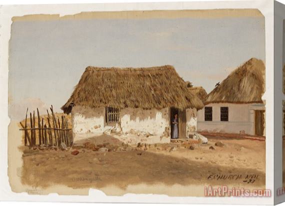 Frederic Edwin Church Colombia, Barranquilla, Two Houses Stretched Canvas Painting / Canvas Art