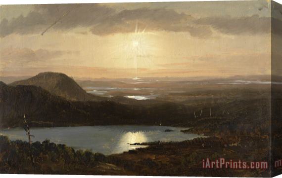 Frederic Edwin Church Eagle Lake Viewed From Cadillac Mountain, Mount Desert Island, Maine Stretched Canvas Print / Canvas Art