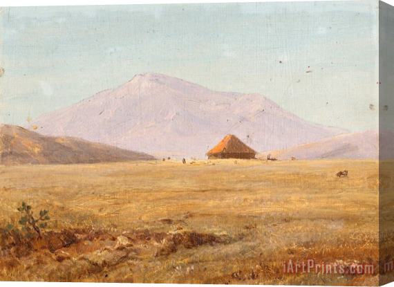 Frederic Edwin Church Ecuador , Mountain Plateau with Hut Stretched Canvas Painting / Canvas Art