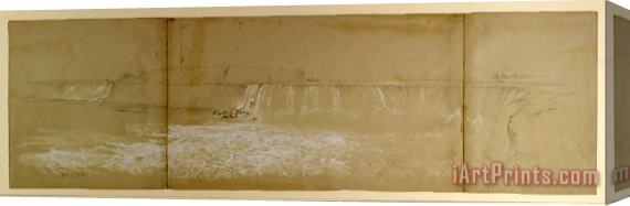 Frederic Edwin Church The Niagara Falls 2 Stretched Canvas Print / Canvas Art
