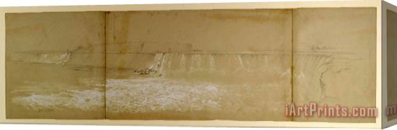 Frederic Edwin Church The Niagara Falls Stretched Canvas Print / Canvas Art