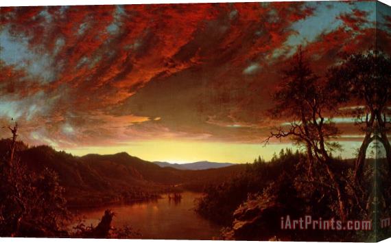 Frederic Edwin Church Twilight in the Wilderness Stretched Canvas Painting / Canvas Art