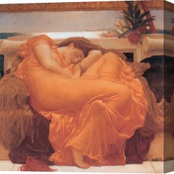 Corkscrew, 1895 Canvas Prints - Flaming June - 1895 by Frederic Leighton