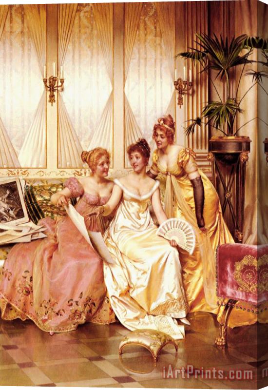 Frederic Soulacroix The Three Connoisseurs Stretched Canvas Print / Canvas Art