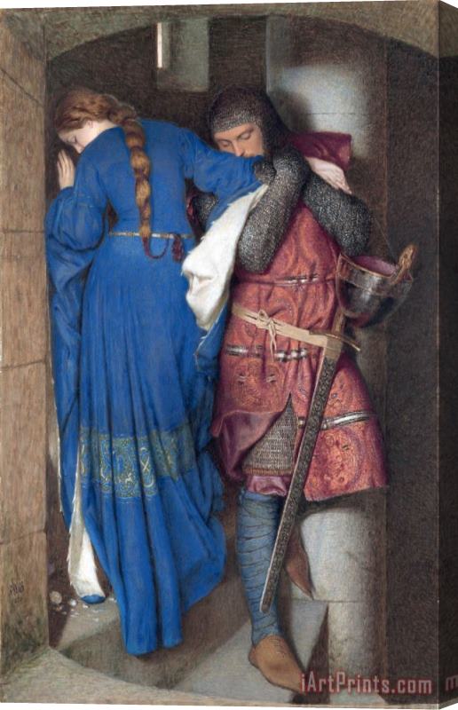 Frederic William Burton Hellelil And Hildebrand The Meeting Stretched Canvas Print / Canvas Art