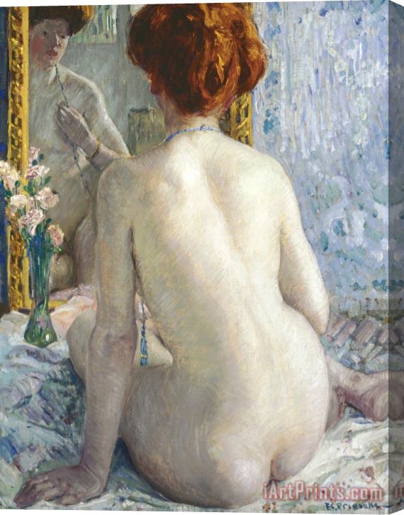 Frederick Carl Frieseke Reflections (marcelle) Stretched Canvas Print / Canvas Art