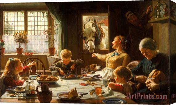 Frederick George Cotman One of The Family Stretched Canvas Print / Canvas Art