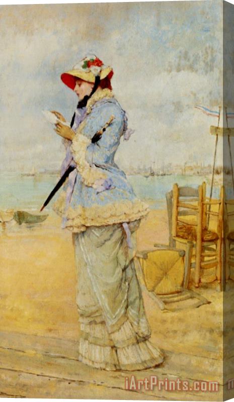 Frederick Hendrik Kaemmerer Lady by The Sea Stretched Canvas Painting / Canvas Art