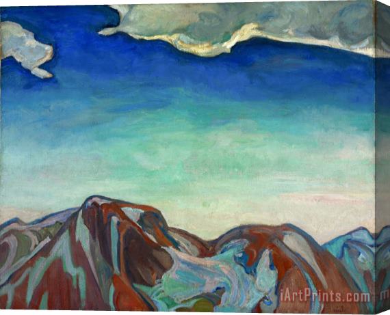 Frederick Horsman Varley The Cloud, Red Mountain Stretched Canvas Print / Canvas Art