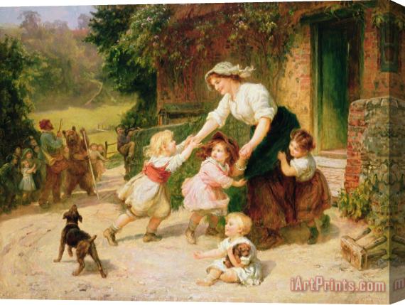 Frederick Morgan The Dancing Bear Stretched Canvas Painting / Canvas Art