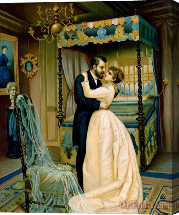 French School Bride And Bridegroom Stretched Canvas Painting / Canvas Art