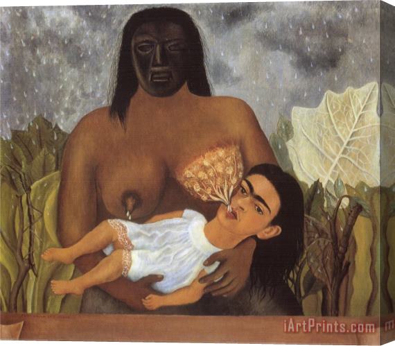 Frida Kahlo My Nurse And I 1937 Stretched Canvas Painting / Canvas Art