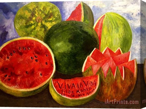 Frida Kahlo Viva La Vida Watermelons Stretched Canvas Painting / Canvas Art