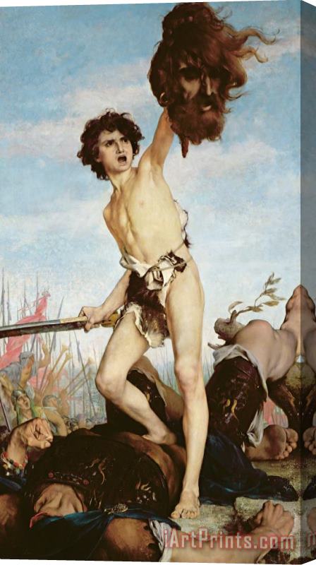 Gabriel Joseph Marie Augustin Ferrier David Victorious Over Goliath Stretched Canvas Print / Canvas Art