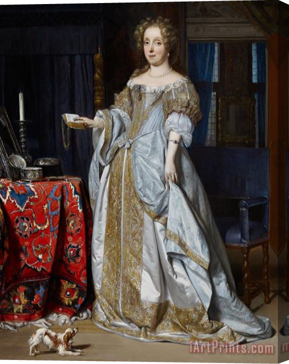 Gabriel Metsu Portrait Of A Lady Stretched Canvas Painting / Canvas Art