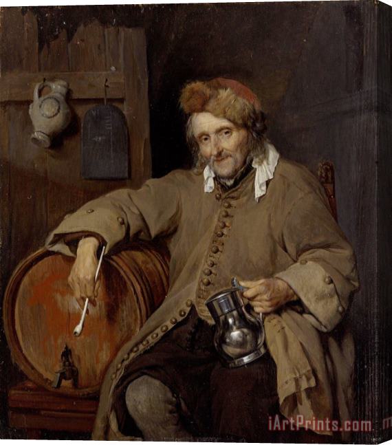 Gabriel Metsu The Old Drinker Stretched Canvas Print / Canvas Art