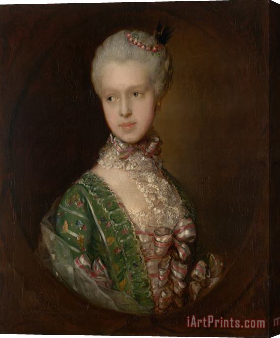 Gainsborough, Thomas Elizabeth Wrottesley, Later Duchess of Grafton Stretched Canvas Print / Canvas Art