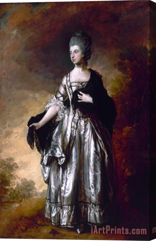 Gainsborough, Thomas Isabella,viscountess Molyneux, Later Countess of Sefton Stretched Canvas Painting / Canvas Art