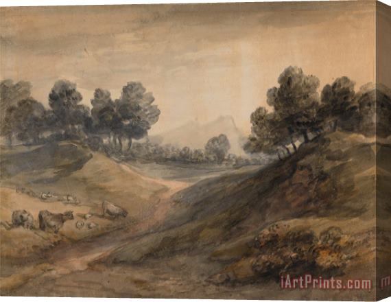 Gainsborough, Thomas Landscape And Cattle Stretched Canvas Print / Canvas Art