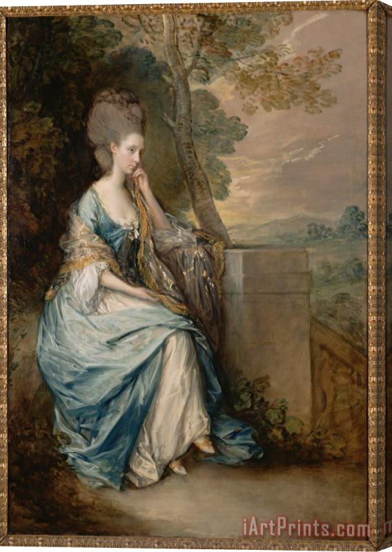 Gainsborough, Thomas Portrait of Anne, Countess of Chesterfield Stretched Canvas Painting / Canvas Art