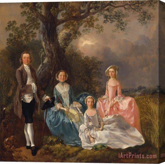 Gainsborough, Thomas The Gravenor Family Stretched Canvas Print / Canvas Art