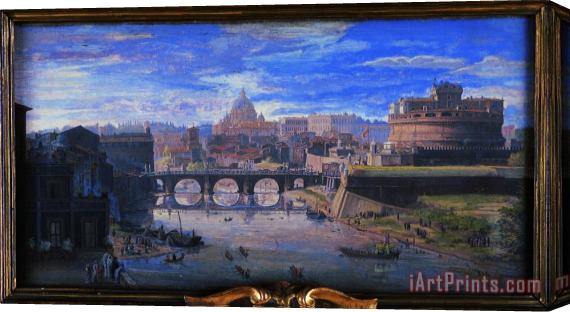 Gaspar van Wittel View of The Castel Sant'angelo Stretched Canvas Painting / Canvas Art