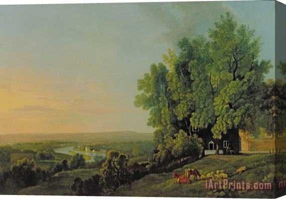 George Baratt View from Richmond Stretched Canvas Print / Canvas Art