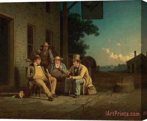 George Caleb Bingham Canvassing for a Vote Stretched Canvas Print / Canvas Art