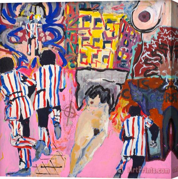 George Condo American Cancer, 1981 Stretched Canvas Painting / Canvas Art