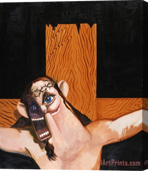 George Condo Jesus on The Cross Stretched Canvas Painting / Canvas Art