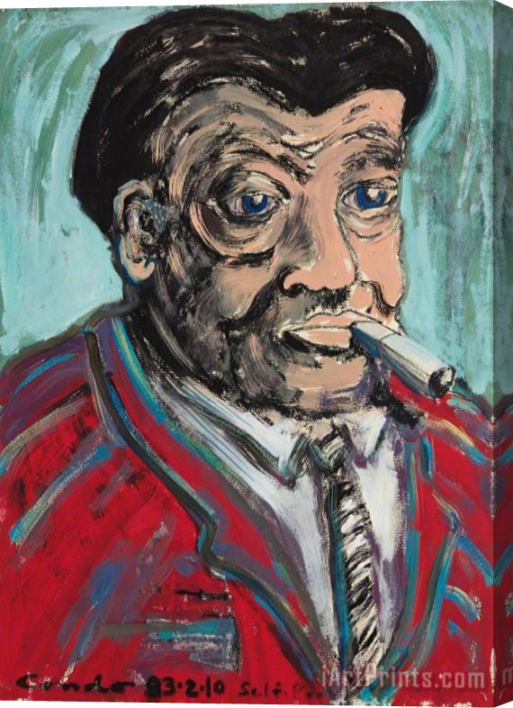George Condo Self Portrait, 1983 Stretched Canvas Print / Canvas Art