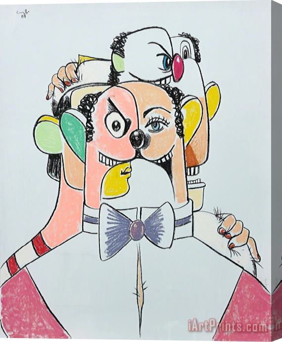 George Condo The Colorful Tailor, 2008 Stretched Canvas Print / Canvas Art