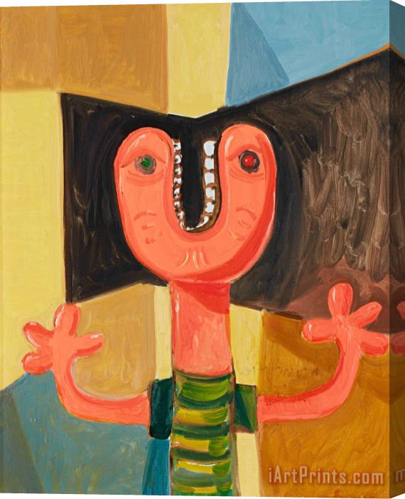 George Condo Unidentified Head Stretched Canvas Painting / Canvas Art