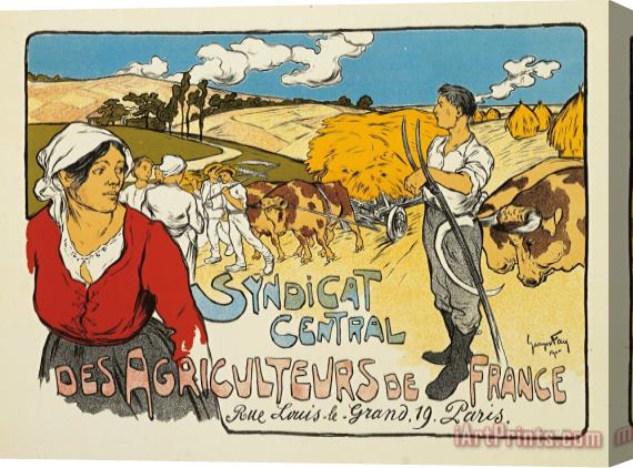 George Fay Syndicat Central Des Agriculteurs De France Stretched Canvas Print / Canvas Art