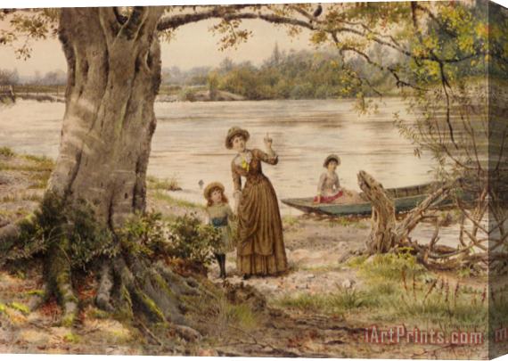 George Goodwin Kilburne The Black Bird Stretched Canvas Painting / Canvas Art