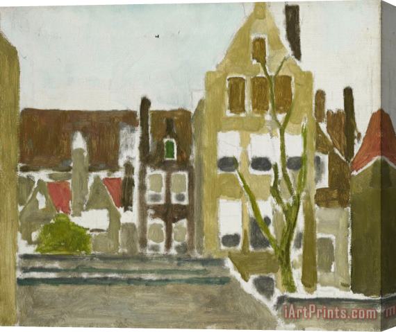 George Hendrik Breitner A Group of Houses Stretched Canvas Print / Canvas Art