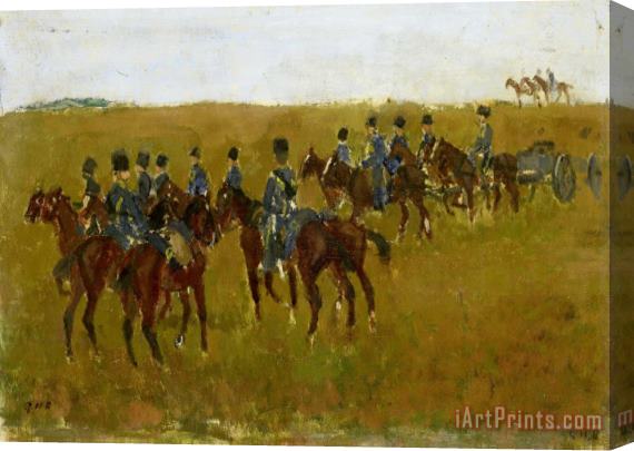 George Hendrik Breitner Artillery on Maneuver Stretched Canvas Print / Canvas Art